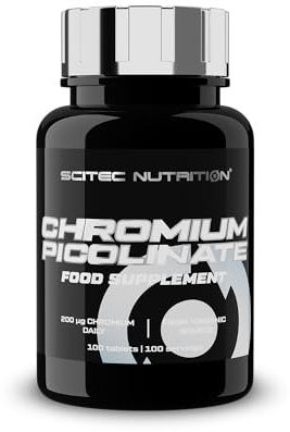 Scitec Nutrition Chromium Picolinate - Essential Mineral for Macronutrient Metabolism and Healthy Blood Glucose - Yeast-Free Vegetarian Formula - Science-Backed Support, 100 Tablets