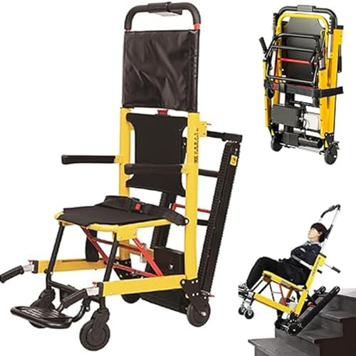 Elektrischer Rollstuhl Für Ältere Menschen Zum Treppensteigen, Tragbarer Leichter Treppenlift, Treppenlifte Patienten-Transporthilfe Für Behinderte Tragfähigkeit 352 Pfund B