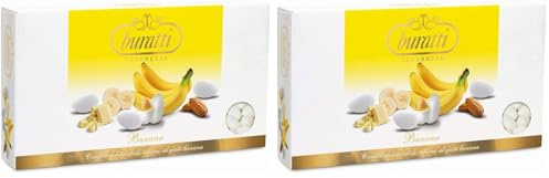 Buratti Confetti Tenerezza Gusto Banana - 1 kg (Confezione da 2)