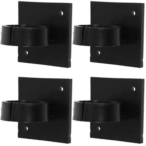 Uonlytech Mikrofonklemmen Praktische Anwendung 4 Stück Schwarze aus Kunststoff Stabile Mikrofonhalterung mit Spezieller Form für Mikrofon Logo Halter im Heimgebrauch