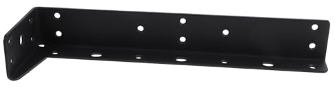SHINEOFI Heavy Duty Wall Mounted Support Bracket for Floating Shelves Black Shelf Bracket for Tv Cabinets Bathroom Cabinets Easy Installation Strong Load Capacity