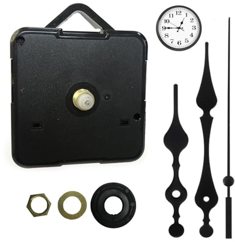 Tomedeks wanduhr Funk-Uhrwerk mit Uhrzeigerset, Uhrwerk für Wanduhr, zum Basteln, Funkuhr wanduhr funk