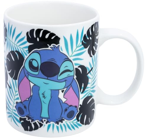 Stor TAZA CERAMICA 325 ML CHANGING COLOR EN CAJA REGALO STITCH ALOHA