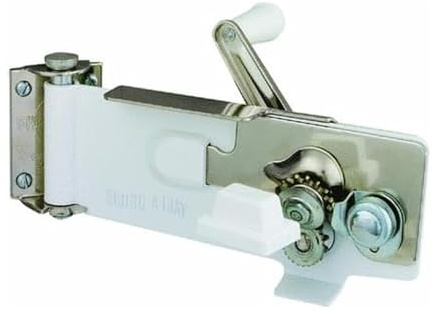 Swing-A-Way Wall Mount Can Opener with Magnet, 1-Pack, White -