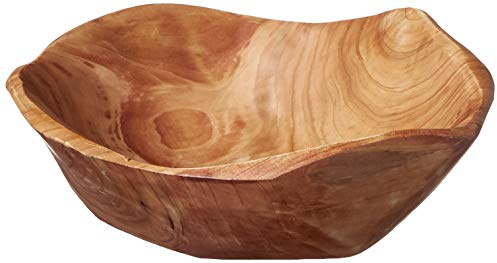 Enrico Root Wood Small Bowl,Brown, 6