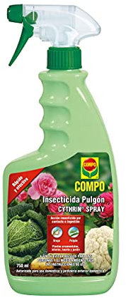 COMPO Cytrhin Spray Insecticida Pulgón, Para plantas ornamentales, de interior, huerta y jardín, Envase pulverizador, 750 ml