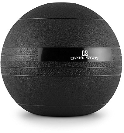 CAPITAL SPORTS Groundcracker Serie - Medizinball, Slamball, Fitness Ball, Krafttraining, Ausdauertraining, Koordination, Füllung: Sand/Eisen, abwaschbar, witterungsfest, Gewichte: 4 kg - 25 kg