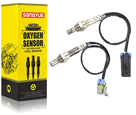Sangyue Oxygen O2 02 Sensor 1 & 2 for 2010 2011 2012 2013 2014 Chevrolet Chevy Equinox 2.4L GMC Terrain 2.4L Upstream + Downstream 2PCS