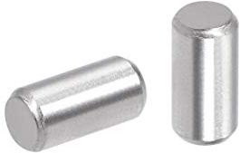 sourcing map 50stk. Passstift 304 Edelstahl Silber Ton 3mm x 6mm | Regalheringe Stützregale