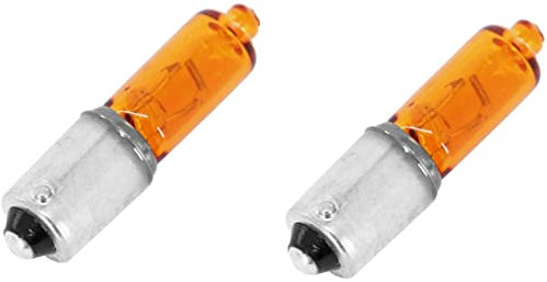 2X AMPOULE 12V 21W BAY9S ORANGE CLIGNOTANT VOITURE AUTO ERGOTS DECALES BAIONNETTE