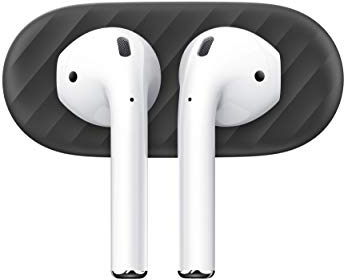 KeyBudz AirDockz Magnet Halterung, Aufbewahrung für Apple AirPods Pro & AirPods, Kopfhörer Ohrhörer Zubehör, schwarz