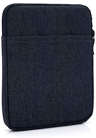 MyGadget Nylon Sleeve Hülle für Tablet bis 8 Zoll [ 21 x 14 cm ] - Schutzhülle Tasche ideal z.b. - z.B. Kindle Paperwhite, Oasis, iPad mini - Dunkelblau