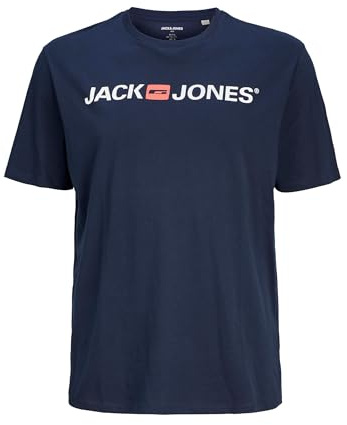Jack & Jones Men's Jjecorp Logo Tee Crew Neck Noos Ps T Shirt, Blazer Navy, 5XL UK (7XL EU)