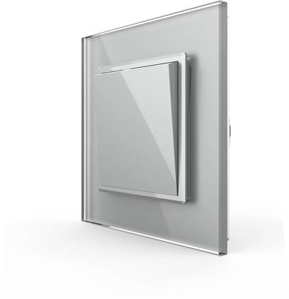 LEDBOX Interruptor Conmutador, marco gris