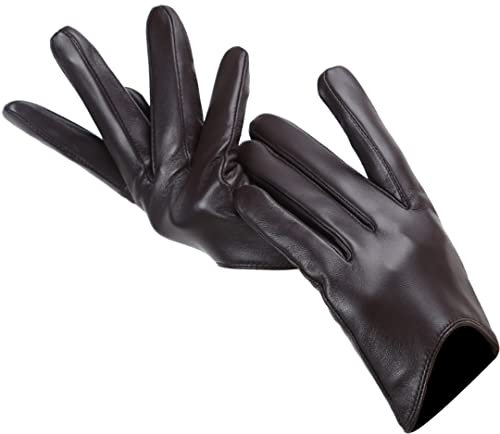 Modische Lederhandschuhe, Drive Damen-Lederhandschuhe, dünne Handschuhe, hält warm
