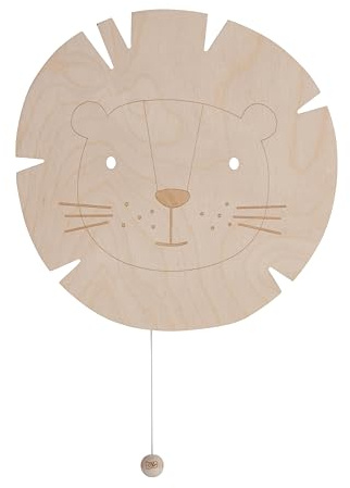 Baby's Only - Applique murale lion Wonder - Marron - 27x27 cm