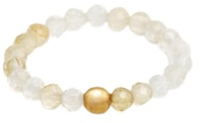 BERGERLIN Naturstein Fidget Ring Damen Herren, Anti Stress, Goldperle | Anti Stress Ring Damen & Herren: Edelstein Ring, facettierte Natursteine & Goldperle – vom deutschen Prüflabor bestätigt.