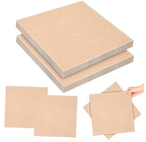 RORPOIR 100 piezas Alfombrillas Adhesivas Losetas Autoadhesivas Antideslizantes para Dormitorio Hotel Tiendas Zonas de Tráfico Fácil Instalación y
