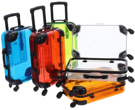 Supvox 5stücke Mini-spielzeugkoffer für Junge Mädchen mit Gepäckset für Kleine Reisen Reisespielset Inklusive Mitgebsel-Container Koffer-Spielzeug zum Sortieren Mini-Koffer-Spielzeug
