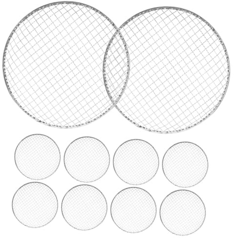 SHINEOFI 10 pièces Cuisson Barbecue Jetable Grille Filet Outdoor pour Viande Légumes Poisson Support Cuisson Portable Léger pour Pique- et Camping
