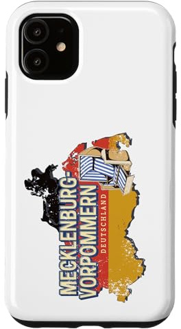 Mecklembourg-Poméranie Allemagne Carte de l’État fédéral Coque pour iPhone 11