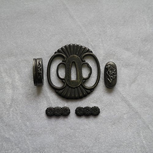 Japanese Samurai Sword KOSHIRAE – TSUBA FUCHI KASHIRA MENUKI 01-18