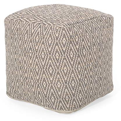 Christopher Knight Home Sitzwürfel Jenna, braun, beige, gelb