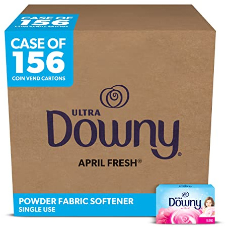 P&G Professional Downy April Fresh Liquid Fabric Conditioner (Fabric Softener), Single Use, 0.85 fl oz Each (Case of 156)
