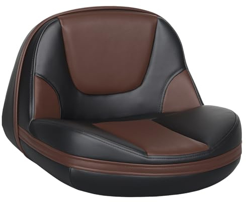 ERGOSEAT Lean Pro Casting High Back Fishing Boat Seat - Black/Brown