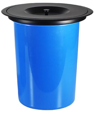 CHFYIJYHM Coperchio for pattumiera da banco incorporato con coperchio for cucina, in acciaio inox 304, con sportello di bilanciamento, occhiello for pattumiera in acciaio inox for cucina, bronzo, 8 l(