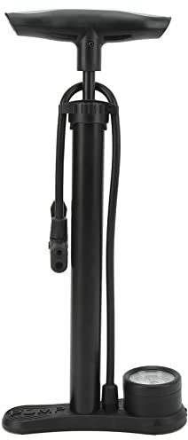 TIKATARER Fahrradreifenpumpe, Reifenpumpe, Fahrradpumpe mit Manometer, Tragbare Universal-Rennrad-Fußpumpe für Basketball, Fahrrad, Motorrad, Auto, Schwimmring