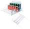 Organizzatore di Bevande per Frigorifero - Scivolo Automatico da 38 Cm, Dispenser per Lattine di Soda Autospingente per Frigorifero Regolabile per Lattine di Birra (3PCS)