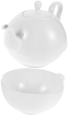 SOLUSTRE Tetera De Madre Hijo Vintage De Porcelana Tetera para Servir Té Casa con Taza De Té Hogar Estilo Europeo