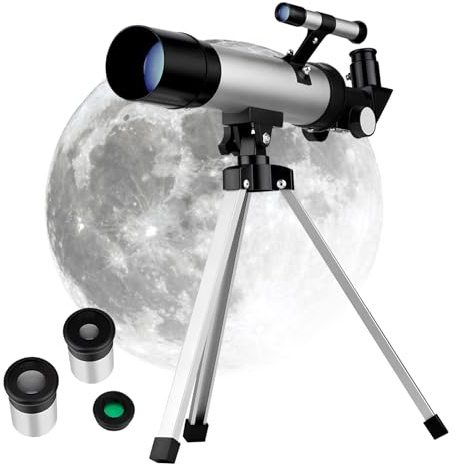 DOITOOL Teleskop Für Erwachsene Verstellbares Stativ Für Astronomie Refraktorteleskop Zur Sternenbeobachtung Tragbar Mit Schnellverschluss Für Beobachtungen