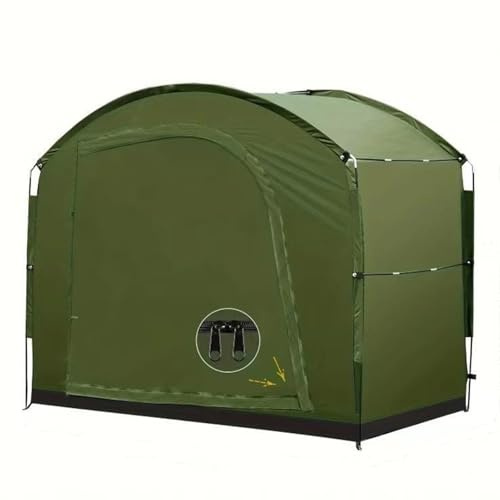 QSTGX Bicycle Covers Outdoor Storage Waterproof Clearance Storage Shed Motorcycle Shelter for Bicycles, Lawn Mower, Garden Tools(B,200x80x165CM)