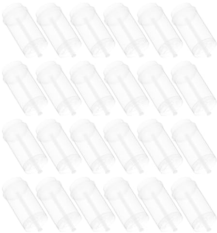TOVINANNA Stampi per Dolci Push-Up Rotondi in Plastica PP 30 Pezzi Contenitori per Dolci Fai da Te Base Anti-Perdita Spingitorte Riutilizzabili per Cheesecake Gelati e Gelatine Adatti