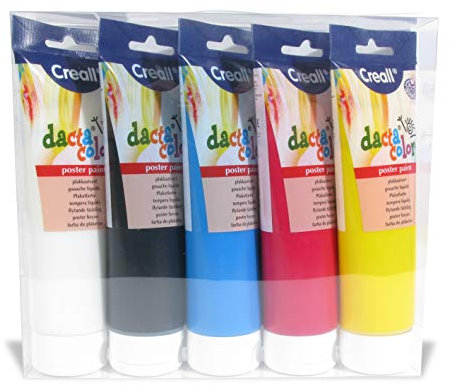 Creall havo30530 1250 ml Sortiment Havo Dacta Farbe Poster Paint Set (5-teilig)