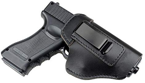 Gexgune Caccia Fondina Pistola in Pelle Fondina per G1ock 17 19 21 23 26 Beretta 92 s1g Sauer P226 SP2022 tattico Nascosto IWB (Nero)
