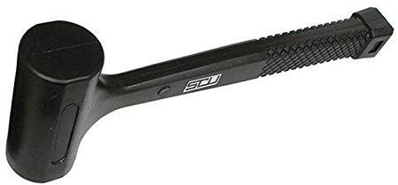 MAZZUOLA MARTELLO ANTIRIMBALZO MONOBLOCCO IN METALLO RIVESTITO - PESO 1000G - TESTA Ø50MM