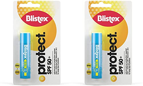 Blistex Ultra Lip Balm with SPF 50 Plus Lip Protection from UVA and UVB Rays, 4.25 g (2 Pack)
