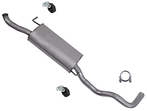 BESTPRICE Auspuff Schalldämpfer Set 1x Endschalldämpfer, mit Montagematerial Kompatibel mit SEAT CORDOBA (6K1, 6K2), CORDOBA (6K2), CORDOBA Vario (6K5), VW POLO III CLASSIC (6V2), POLO Variant (6V5)