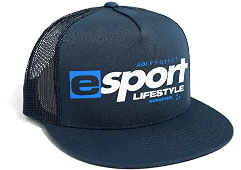 DEPARTED Herren Mesh Trucker Hat mit Print/Motiv - Snapback Cap - No. 343, Coastal Navy