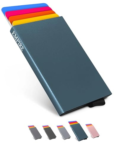 Empire Kartenhalter, Herren Geldbörse, Kreditkartenetui für Männer RFID/NFC Blockierung, Geldbörse für Frauen, schlanke Brieftasche für Männer, minimalistische Brieftasche, für Kartenhalter für Frauen