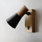 Ouglres Lámpara de Pared Vintage Moderna Con Interruptor - Pantalla de Aluminio Negra Giratoria Para Dormitorio y Cama