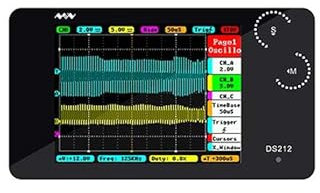 DS212 Digital Storage Oscilloscopio Portatile Nano Palmare Larghezza di banda 1MHz Frequenza di campionamento 10MSa/s Ruota del pollice