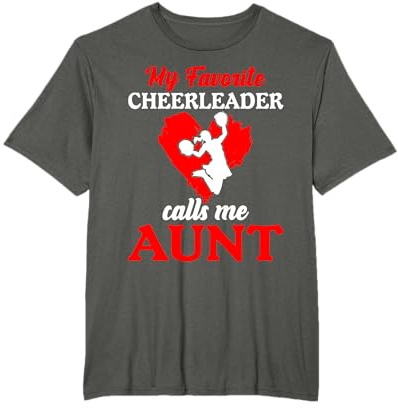 Cheerleader nennt mich Tante Cheer Mama Frauen Cheerleading T-Shirt