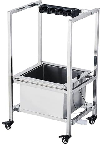 Fregadero de Trapeador de Acero Inoxidable,Fregadero Comercial Pila de Lavar,Fácil de Limpiar Industriales Fregadero,con kit de fregaderos de escurridor(48cm/18.9in)