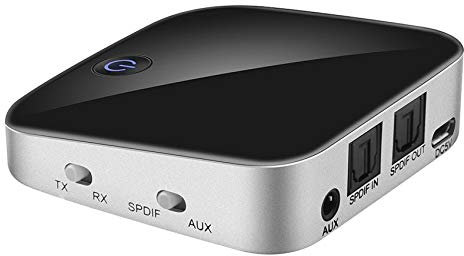 Rfeeuubft -029 Adaptateur Bluetooth 5.0 Transmetteur Bluetooth 2 en 1 Récepteur Audio AUX SPDIF 3,5 Mm pour Haut-parleur pour Casque
