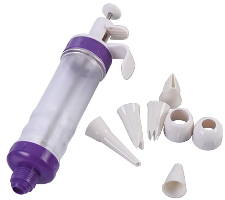 Un juego de jeringas prácticas para decoración de postres, varias decoraciones, juego de jeringas ergonómicas para postres para herramientas de horneado