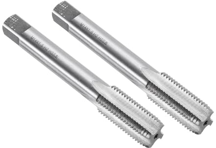 QUARKZMAN 2 Stück HSS Gewindebohrer, M14 x 1,5 Metric Gewindeschneider, Linksgewinde